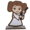 Crystal Art Kit figurine en bois à diamanter - Princesse Leïa Star Wars - 11 cm