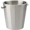 Seau à vin isotherme en inox satiné - 1 bouteille 20 x 21,5 cm