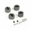 FTX TEXAN 1/10 METAL WHEEL HEXES & PINS (4PC)