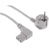 Rs Pro - Câble d'alimentation, Gris, Connecteur C13, iec vers cee 7/7,...