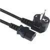 Câble d'alimentation, Noir, Connecteur C13, IEC vers CEE 7/7, Schuko, ...