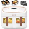 Duronic AF34 WE Set Friteuse à Air avec 1 grand tiroir de 10L et 2 pet...