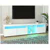 Modernluxe - Meuble tv 180cm pour salon et chambre avec led - style mo...
