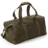 Quadra Heritage Leather Accented Waxed Canvas Holdall One Size vert olive foncé
