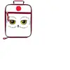 Harry Potter Owl Hedwig Lunch Bag One Size blanc/rouge