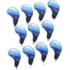 Mizuno Set de capuchons pour clubs Tour Iron 2025, blanc/bleu
