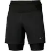 Short 2 en 1 Mizuno Noir XL J2GBD01009