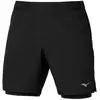 Mizuno Core 2in1 7.5in Short de running Hommes - noir, Taille XL