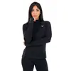 Mizuno Warmalite HZ Top De Course Femmes - Noir, Taille L