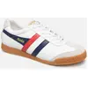 Gola Gola Harrier : Baskets Casual En Cuir Blanc, Marine Et Rouge - 44