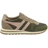 Gola - Women's Daytona Chute - Baskets taille 5, beige/vert olive