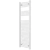 Sèche-serviettes eau chaude plat en acier Flomasta blanc 609W