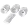 Lot de 3 prises + 1 télécommande d'éclairage intérieur 3kW