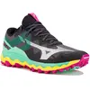 Mizuno Wave Mujin 9 Chaussure Trail Femmes - Gris , Vert, Pointure 38