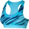 Mizuno Alpha Graphic Soutien-gorge Sport Femmes - Bleu, Taille XS