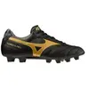Mizuno Mixte Morelia II Pro Soccer, Noir/doré/Ombre foncée, 45 EU