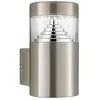 Applique cylindre led outdoor, en acier inoxydable et polycarbonate