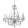 Zitmaxx Wonen Searchlight Lustre Marie Therese, chromé, à 8 lampes
