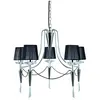 SEARCHLIGHT Suspension duchess chrome,chrome noir 5 ampoules 100cm