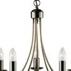 Maypole - Luminaire suspendu à 5 bras en laiton antique, E14 - Searchlight