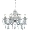 Searchlight Suspension 8 ampoules marie-thérèse, en chrome et cristal