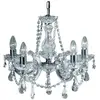Searchlight Lustre Marie Therese, chromé, à 5 lampes