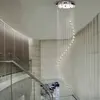 Searchlight Suspension Hallway avec pendentif cristal, 180 cm