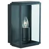 Extralux Box - Applique murale d'extérieur à 1 ampoule noire IP44, E27 - Searchlight