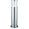 Searchlight Louvre - Borne d'extérieur à 1 ampoule argent satiné IP44, E27