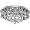 Searchlight - Hanna - Semi-plafonnier à 8 ampoules au fini chrome avec cristaux de diamant, G9