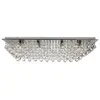 Hanna - Plafonnier à 8 ampoules au fini chrome avec décoration en cristal, G9 - Searchlight