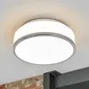 EGLO Searchlight Discs - Plafonnier à 2 ampoules au fini chrome, opale IP44, E27