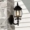LUMINAIRE CENTER Lanterne de jardin bel aluminium noir 1 ampoule 45,5cm