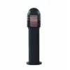 Borne 45 cm Bollards 18 cm, en fonte d'aluminium et polycarbonate - Noir