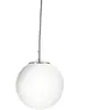 Searchlight Suspension Atom, blanc opalin, verre, Ø 30 cm, E27