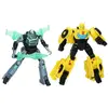 Hasbro Figurines Transformers EarthSpark Cyber-Combiner Bumblebee et Mo Malto