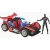 Spiderman Figurine Epic World Of Action Miles Morales Launcher Car