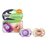 Lot de 2 sucettes closer to nature fun 6-18m - tommee tippee