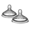 Lot de 2 Tétines pour biberon Anti-colique Avancé Clear