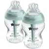 Tommee Tippee Lot de 2 biberons - - AAC - Anti colique - 260 ml - Transparent