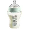 TOMMEE TIPPEE Biberon en Verre Closer to Nature, 250ml, Bleu Décoré