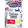 Butcher's Nourriture pour Chat Delicious Dinners Poulet Boeuf 400 g