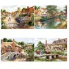 Puzzle 4 x 500 pièces : Les voies navigables de Terry