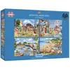 Gibsons Puzzle 4 x 500 pièces : J'aimerais Que tu sois Ici