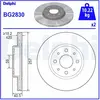 Disque de frein DELPHI BG2830 avant, ventilé, 2 pièce