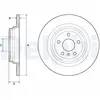 DELPHI Disques de frein pour MERCEDES-BENZ: Classe GLE, Classe ML (Ref: BG4754C)