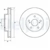 Disque de frein DELPHI BG4758C avant, ventilé, 2 pièce