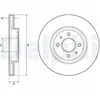Disque de frein DELPHI BG4743C avant, ventilé, 2 pièce