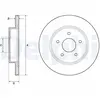 Disque de frein DELPHI BG4779C arrière, ventilé, 2 pièce