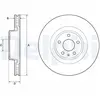 Disque de frein DELPHI BG9173C avant, ventilé, 1 pièce